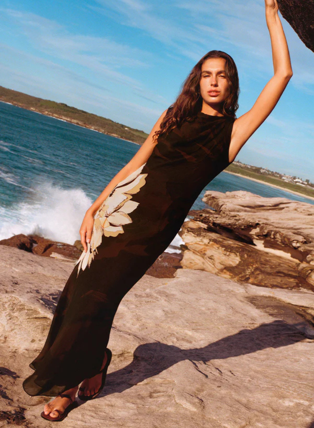 Shona Joy Cazador Maxi Dress in Natura Floral