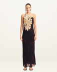Shona Joy Cazador One Shoulder Cowl Back Maxi Dress in Natura Floral