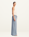 Shona Joy Ellsworth Wide Leg Pant in Bleached Blue