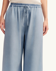 Shona Joy Ellsworth Wide Leg Pant in Bleached Blue