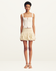 Shona Joy Kasabah Bubble Mini Skirt in BONE