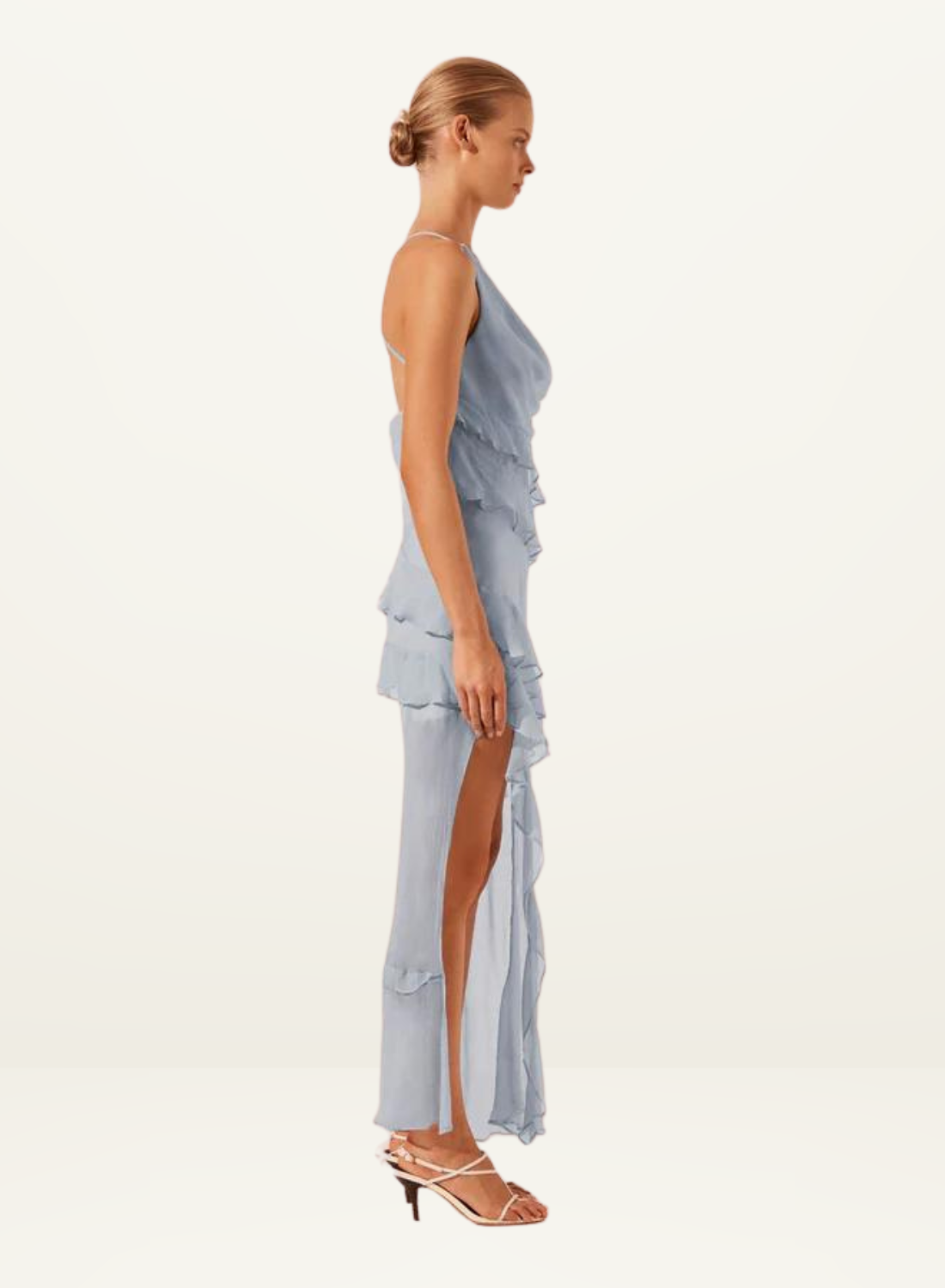 Layla Asymmetrical Ruffle Maxi Dress in SKY Shona Joy-Shona Joy-Frolic Girls