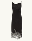 Shona Joy Lucia Lace Slip Dress in Black