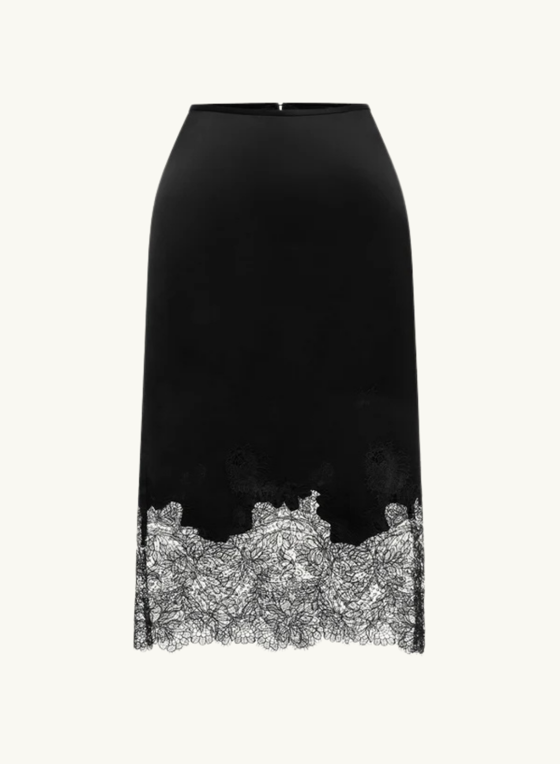 Shona Joy Lucia Lace Slip Skirt in Black