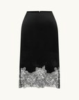 Shona Joy Lucia Lace Slip Skirt in Black