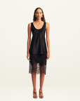 Shona Joy Lucia Lace Slip Skirt in Black