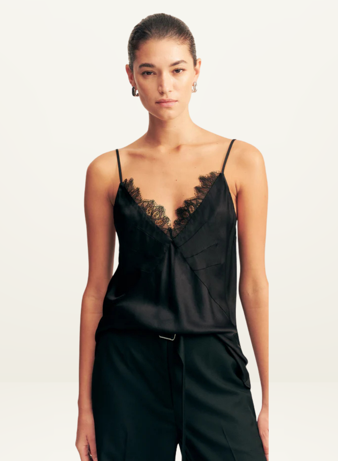 Shona Joy Maisie Lace Cami in Black