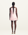 Shona Joy Otis Bubble Hem Mini Dress in Fairy Floss Pink