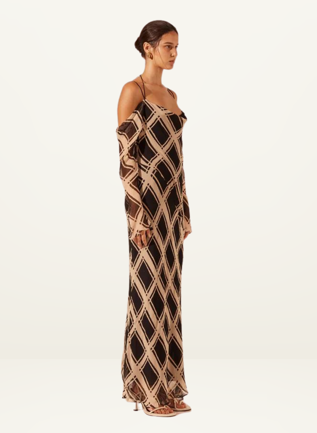 Rico Off The Shoulder Tie Maxi Dress in RICO from Shona Joy-Shona Joy-Frolic Girls