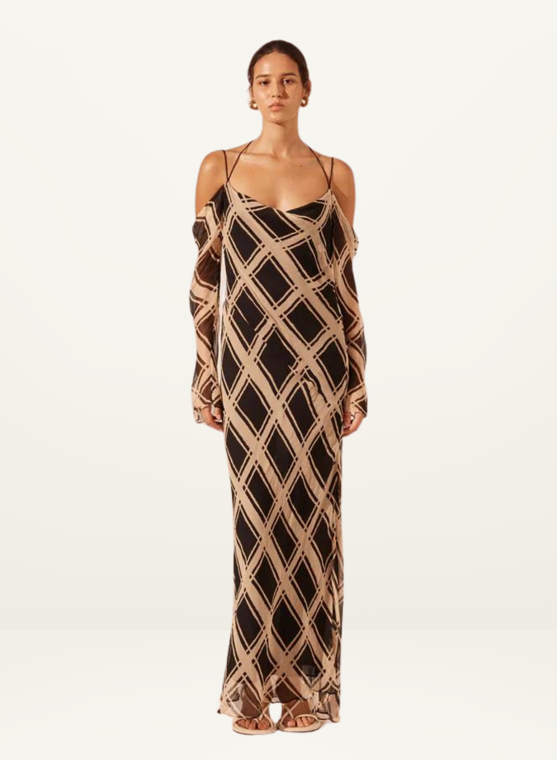 Rico Off The Shoulder Tie Maxi Dress in RICO from Shona Joy-Shona Joy-Frolic Girls