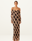 Rico Off The Shoulder Tie Maxi Dress in RICO from Shona Joy-Shona Joy-Frolic Girls