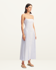 Shona Joy Saunder Square Neck Panelled Midi Dress in MARINE STRIPE