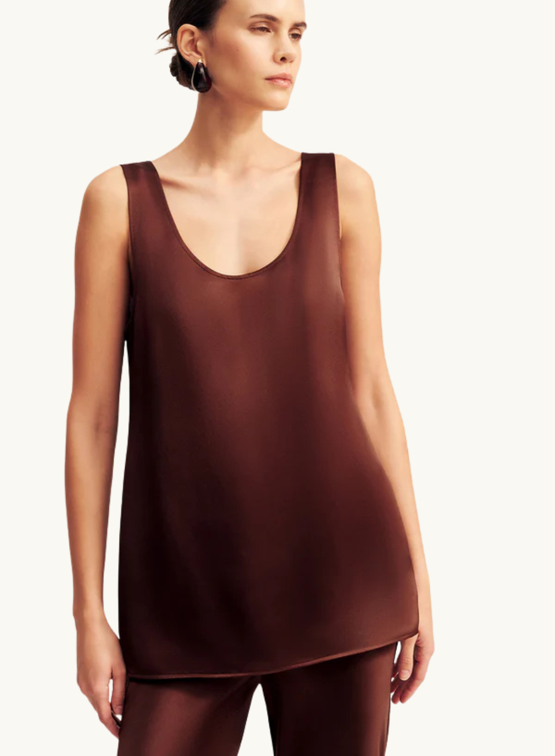 Shona Joy Savannah Scoop Bias Pant in Coffee