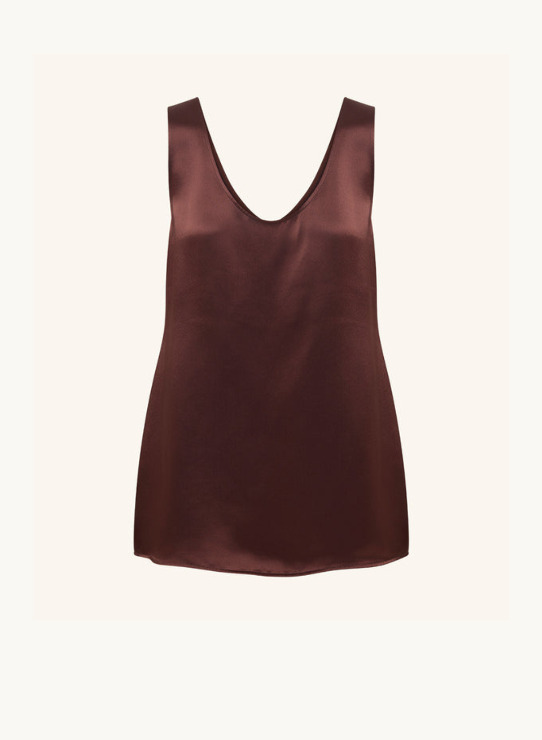 Shona Joy Savannah Scoop Neck Top in Coffee