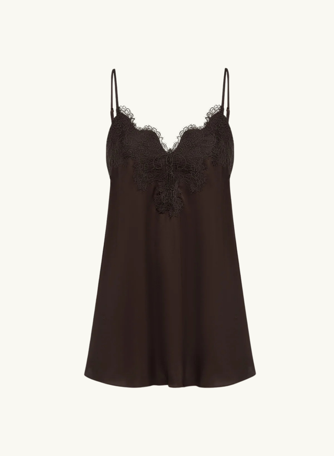 Shona Joy Simona Lace Cami in Espresso