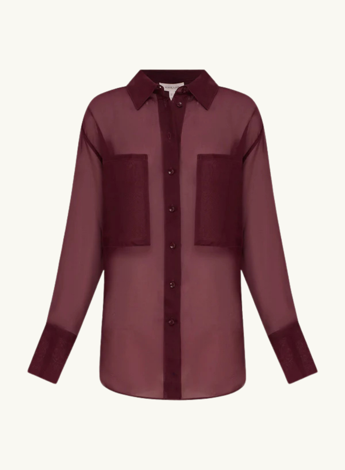 Shona Joy Tibby Silk Organza Shirt in Port Royale