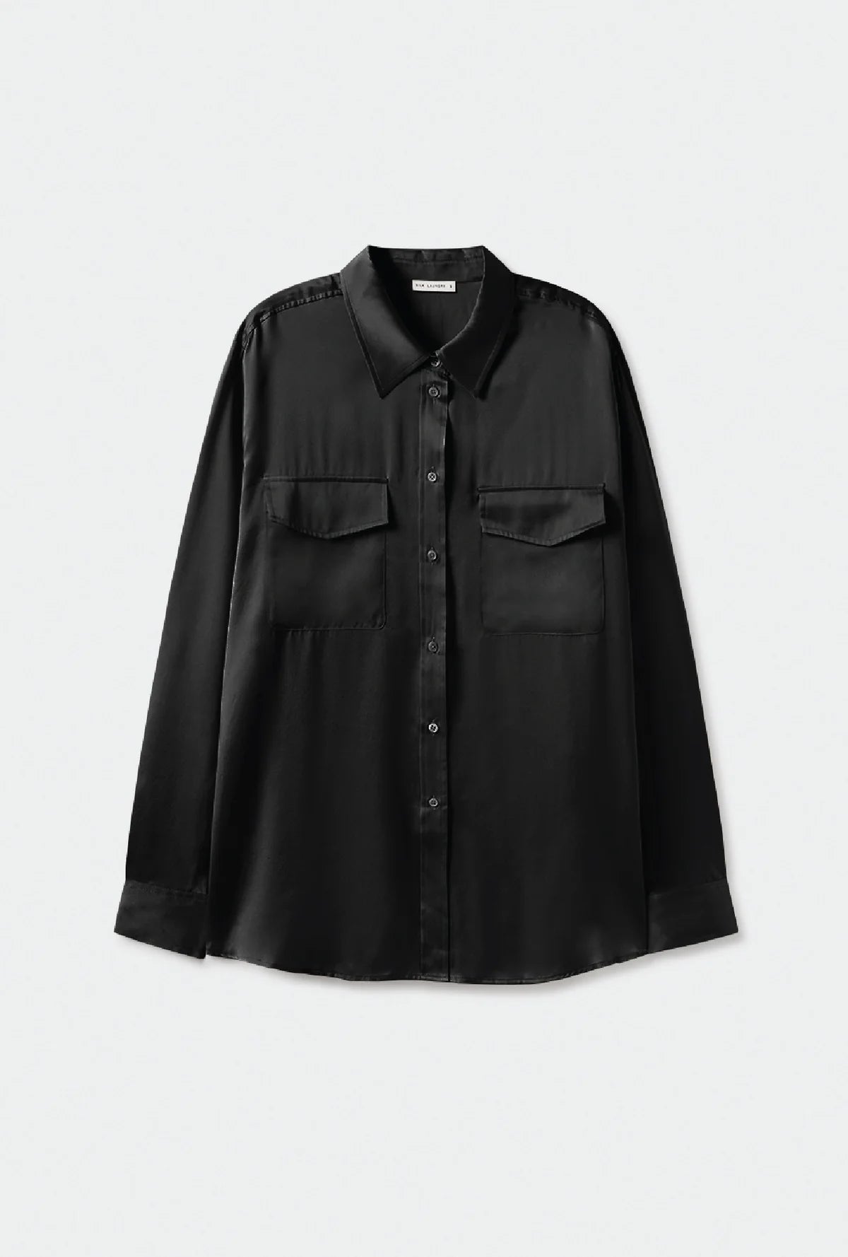 Boyfriend Shirt BLACK Silk Laundry-Silk Laundry-Frolic Girls