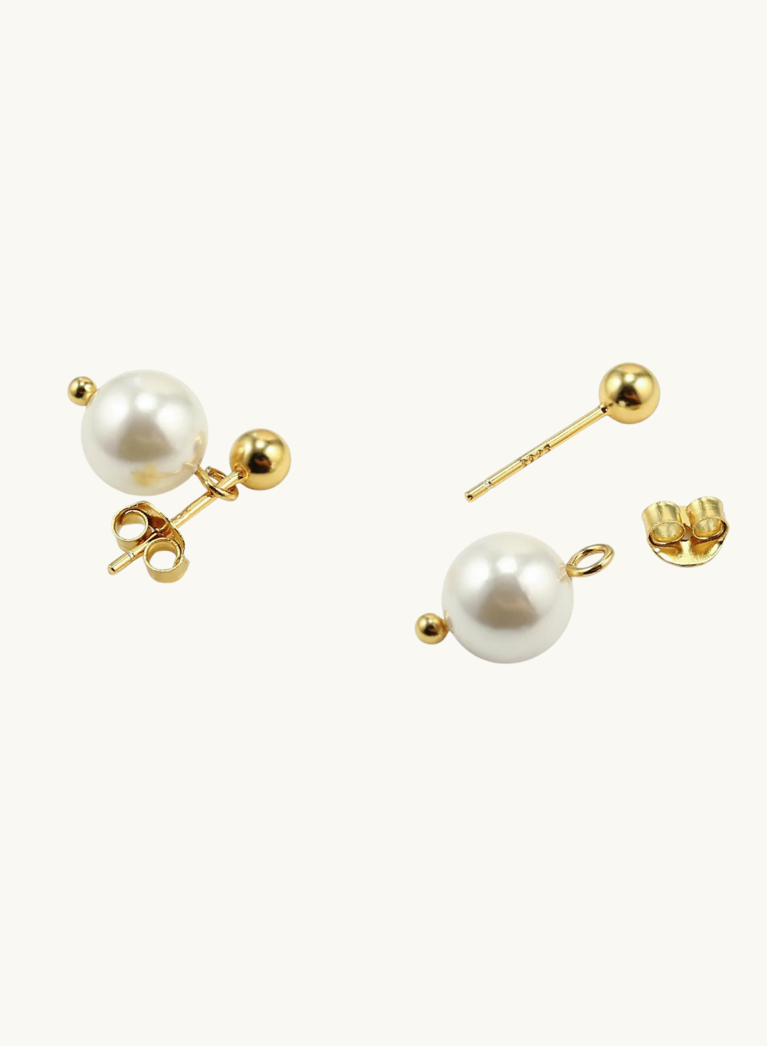 Skylar Drop Pearl Earrings GOLD Smith-SMITH-Frolic Girls