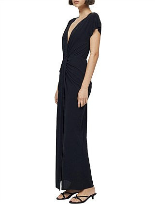 Slone Twist Maxi Dress BLACK Bec & Bridge-Bec & Bridge-Frolic Girls