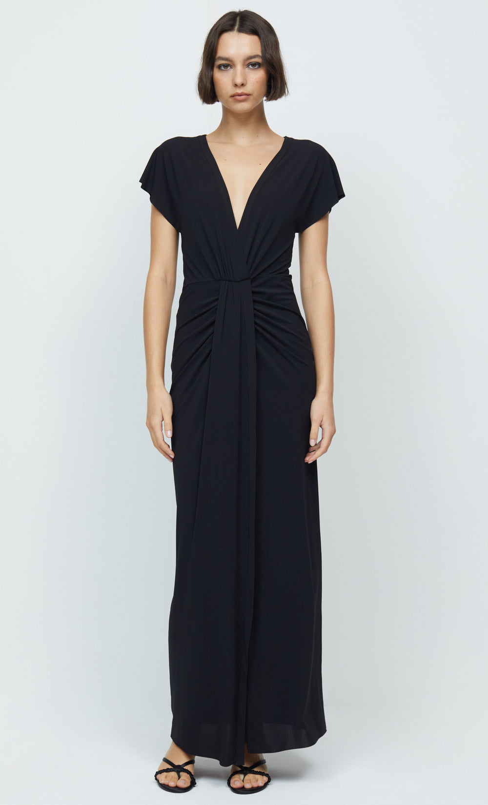 Slone Twist Maxi Dress BLACK Bec & Bridge-Bec & Bridge-Frolic Girls