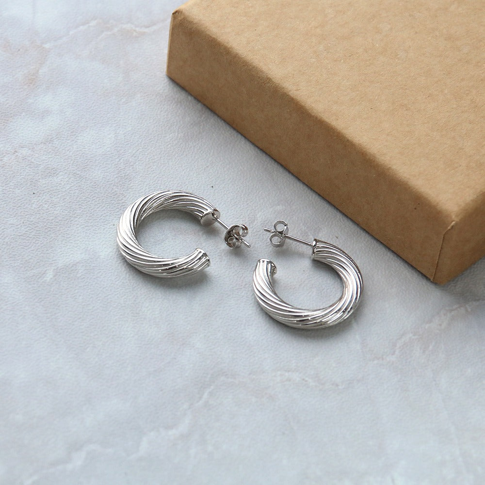 Gigi Hoop Earrings SILVER-Smith The Label-Frolic Girls