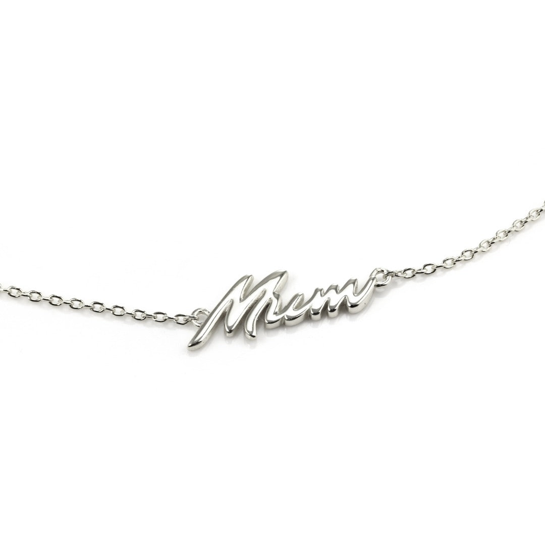 Mum Necklace SILVER-Smith The Label-Frolic Girls