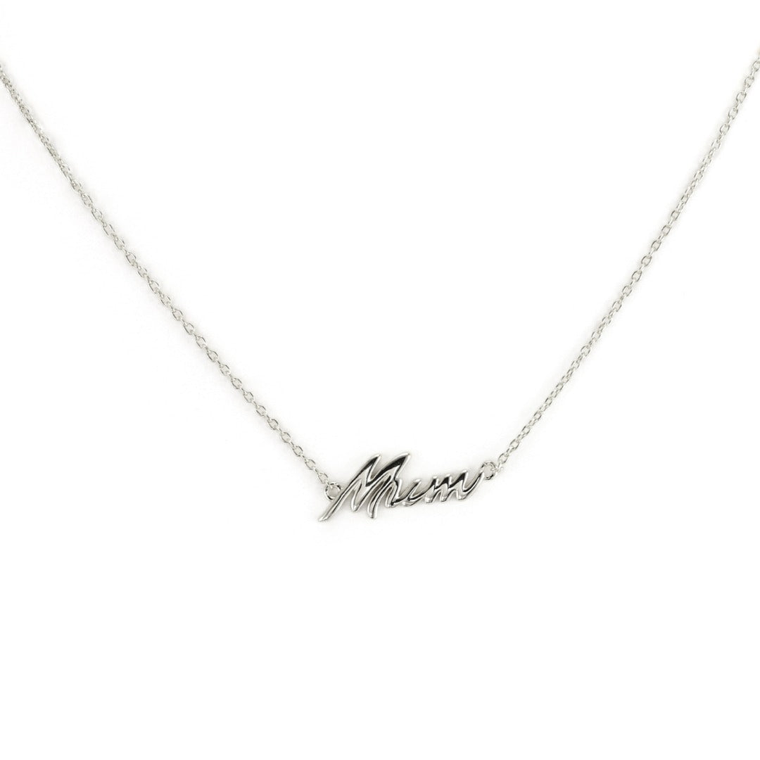 Mum Necklace SILVER-Smith The Label-Frolic Girls