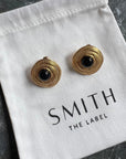 Natalia Onyx Stud Earrings GOLD Smith-SMITH-Frolic Girls