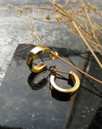 Prea Edge Hoop Earrings GOLD Smith-SMITH-Frolic Girls