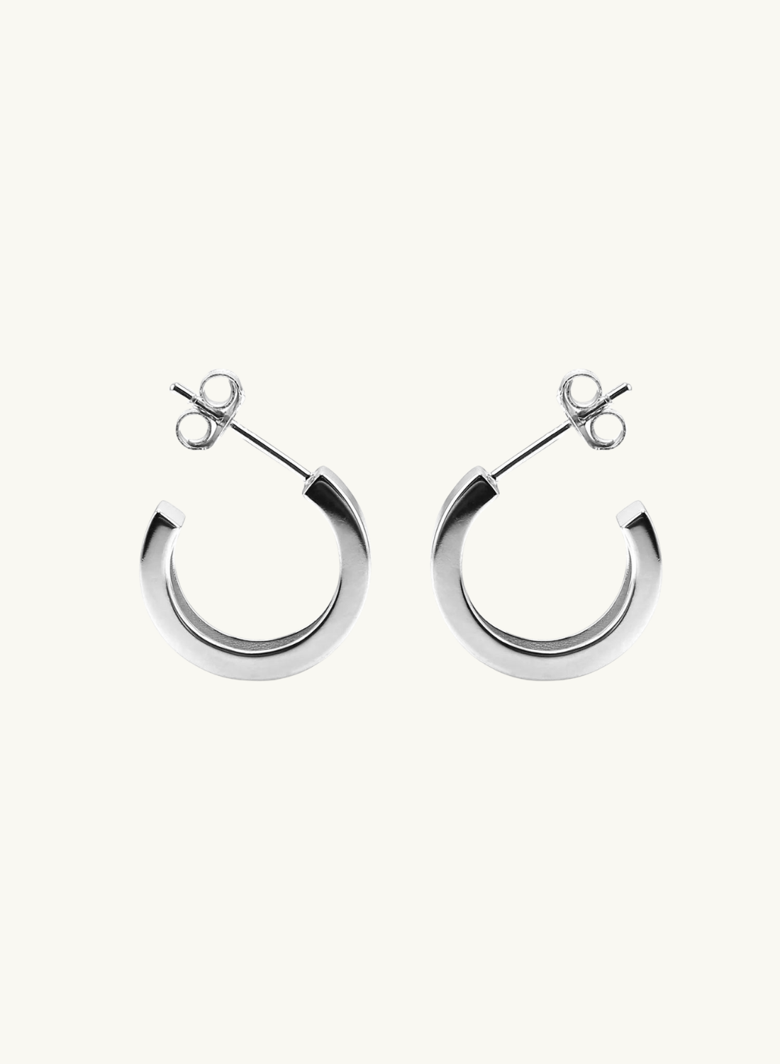 Prea Edge Hoop Earrings SILVER Smith-SMITH-Frolic Girls