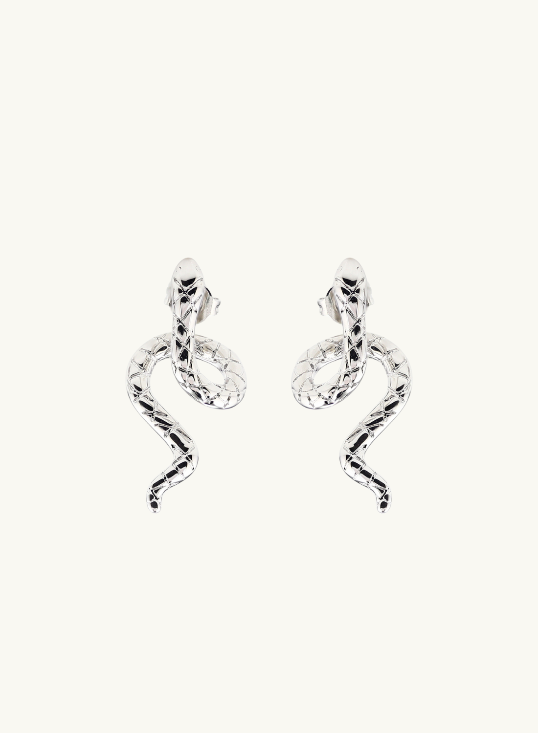 Serpenti Stud Earrings SILVER Smith-SMITH-Frolic Girls