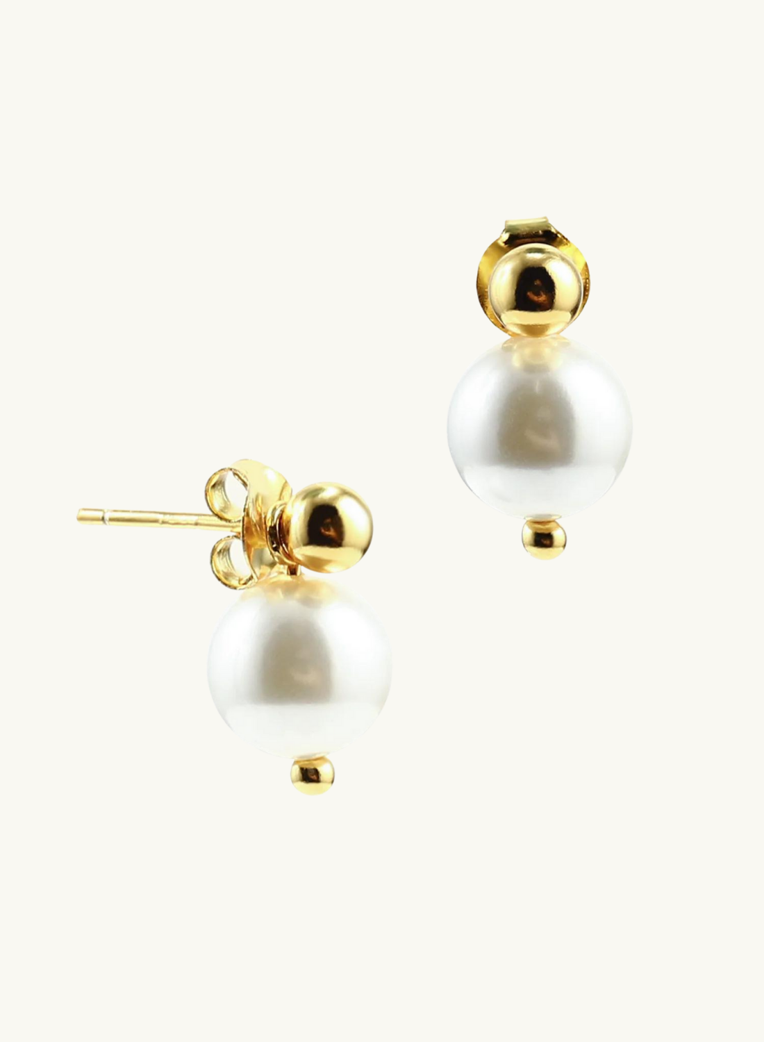 Skylar Drop Pearl Earrings GOLD Smith-SMITH-Frolic Girls