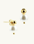 Skylar Drop Pearl Earrings GOLD Smith-SMITH-Frolic Girls