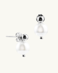 Skylar Drop Pearl Earrings SILVER Smith-SMITH-Frolic Girls