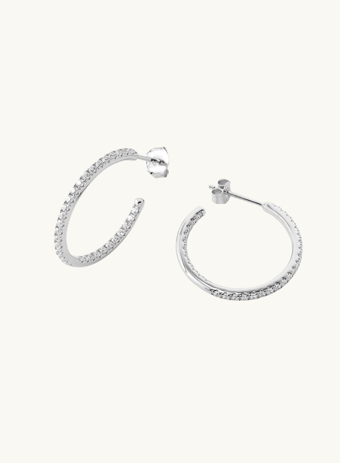 Sophia Pave Hoops SILVER Smith-SMITH-Frolic Girls