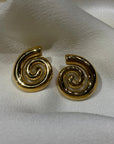 Smith Swirl Studs in GOLD