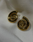 Smith Swirl Studs in GOLD