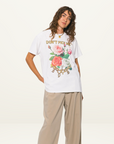 Something Very Special Don't Pick Me Graphic Boxy Tee in WHITE