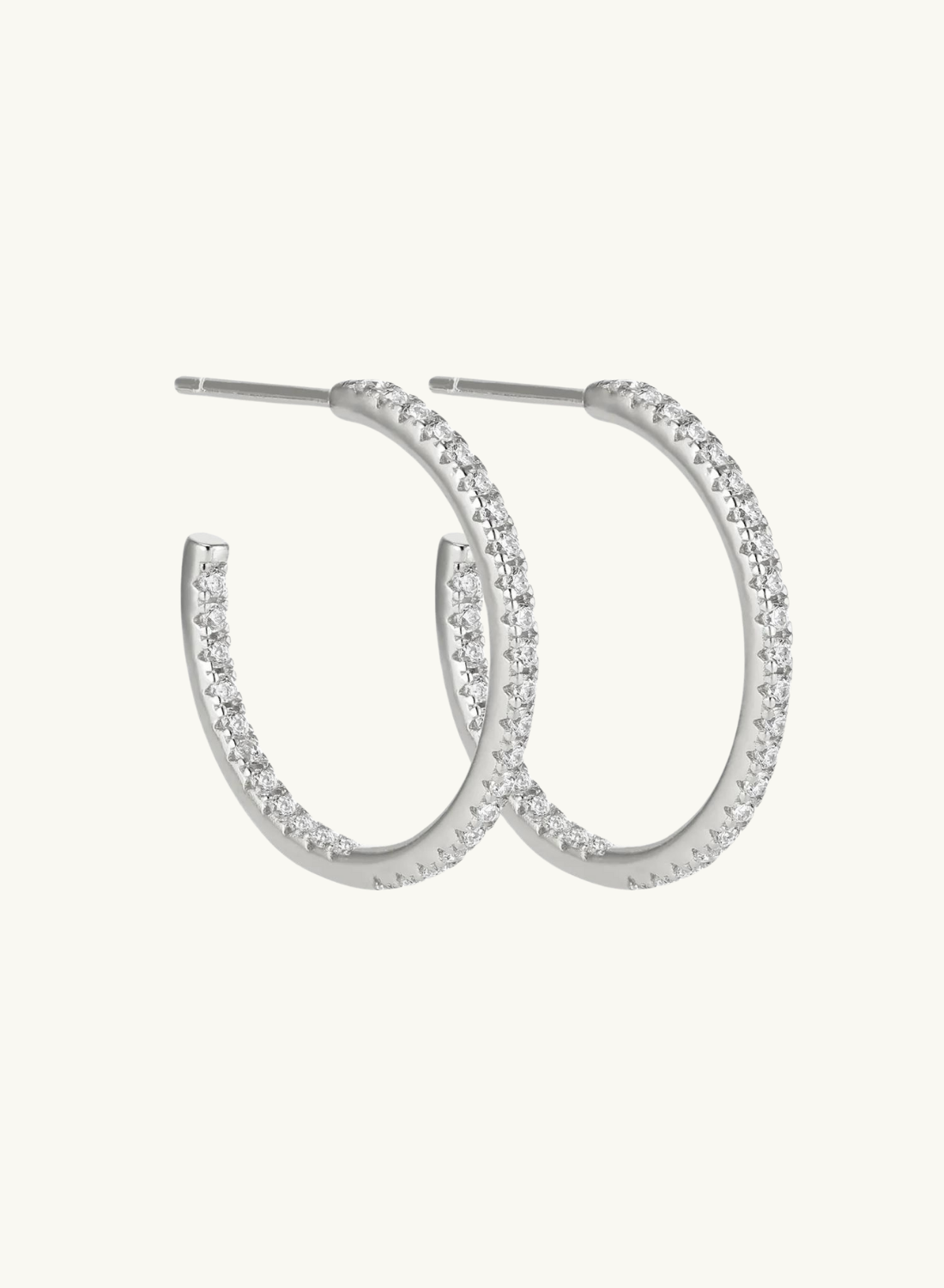 Sophia Pave Hoops SILVER Smith-SMITH-Frolic Girls