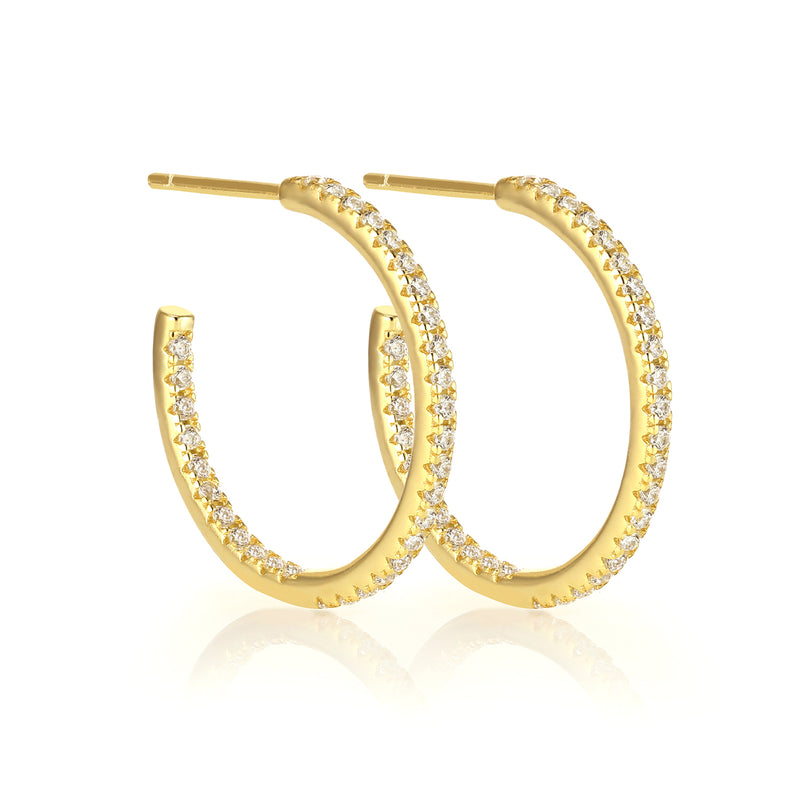 Sophia Pave Hoops GOLD Smith-SMITH-Frolic Girls
