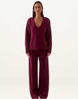 Sovere Blake Bias Pant in Blackberry