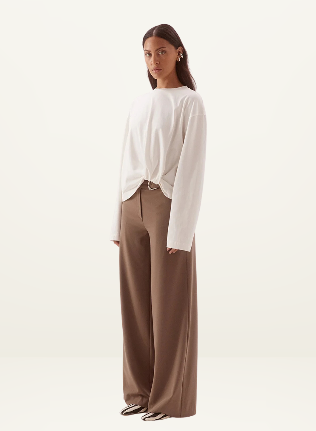 Sovere Izel Long Sleeve Top in Chalk