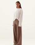 Sovere Izel Long Sleeve Top in Chalk