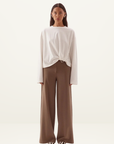 Sovere Izel Long Sleeve Top in Chalk