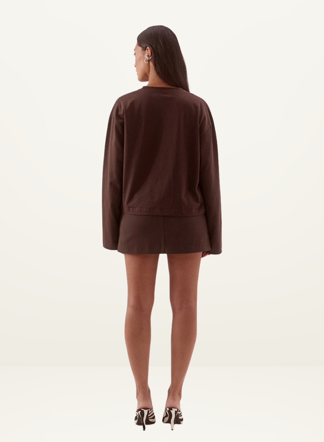 Sovere Izel Long Sleeve Top in Chocolate