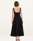 Sovere Reprive Midi Dress in BLACK