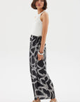 Sgraffito Wrap Maxi Skirt BLACK Sovere-Sovere-Frolic Girls