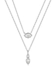 Stella Bezel Charm Necklace Set SILVER Luv Aj-Luv Aj-Frolic Girls