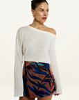 Summi Summi Asym Skort in Bordeaux
