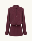 Summi Summi Button Up Dress in Kina Pinstripe